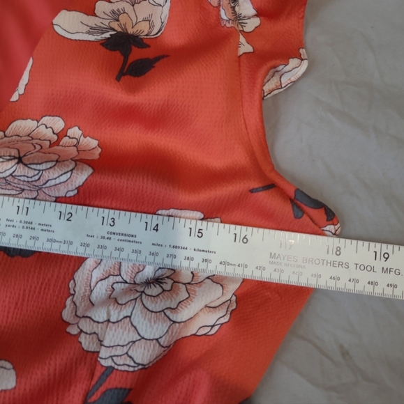 Loft Women's SZ XS floral dress flutter sleeve tie back career work datenight. - Picture 7 of 10